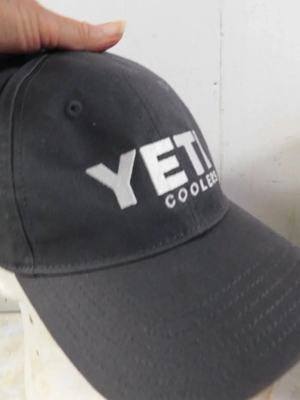 Charcoal Gray YETI Coolers Baseball Hat Cap New